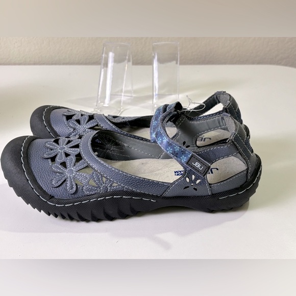 JBU By Jambu Blue Belerose Encore Leather Floral Slip On Comfort Shoes 7… - Picture 1 of 10